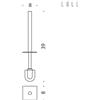 Colombo Design B6258 manico con ciuffo per B6206-07 : Disponibilità - Da ordinare, Finitura - Cromo