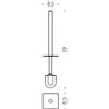 Colombo Design B6268 manico con ciuffo per B6226-B6227 : Disponibilità - Da ordinare, Finitura - Cromo