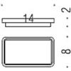 Colombo Design B7051 in vetro per B7001-B7040 Over : Disponibilità - Da ordinare, Finitura - Vetro Acidato