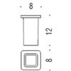 Colombo Design B7052 in vetro per B7002-40 Over : Disponibilità - Da ordinare, Finitura - Vetro Acidato