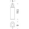 Colombo Design MiniQ Dispenser a Parete : Disponibilità - Da ordinare, FINITURA - Cromo