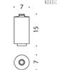 Colombo Design B9366 contenitore per B9323 Nordic : Disponibilità - Da ordinare, Finitura - Vetro Acidato