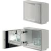 Inda accessori bagno Modulo da semincasso con portabicchiere e spandisapone per nicchia in cartongesso Inda My secret : Dimensione - 35 cm, Disponibilità - Da ordinare, Finitura - Marrone