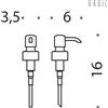Colombo Design B9373 pompetta per Dispenser B9332 : Disponibilità - Da ordinare, Finitura - Cromo