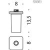 Colombo Design Forever B9374 Contenitore dispenser VAN : Disponibilità - Da ordinare, Finitura - Cromo