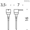 Colombo Design B9378 pompetta per B9337 : Disponibilità - Da ordinare, Finitura - Nero opaco