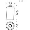 Colombo Design B9379 Contenitore per B9338-VAN : Disponibilità - Da ordinare, Finitura - Cromo