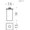 Colombo Design B9381 Contenitore SPANDISAPper PIANT. : Disponibilità - Da ordinare, Finitura - Cromo