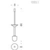 Colombo Design B9458 manico con ciuffo : Disponibilità - Da ordinare, Finitura - Cromo
