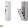 Inda accessori bagno Modulo con porta rotolo e porta scopino in acciaio INDA linea My Secret semincasso : Disponibilità - Da ordinare, Finitura - Beige, Tipologia - Con porta rotolo e scopino