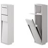 Inda accessori bagno Modulo con porta rotolo e porta scopino in acciaio INDA linea My Secret semincasso : Disponibilità - Da ordinare, Finitura - Grigio chiaro