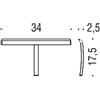 Colombo Design B9653 gommino per tergivetro B9643 : Disponibilità - Da ordinare, Finitura - Nero opaco