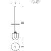 Colombo Design B9868 manico con ciuffo Planets : Disponibilità - Da ordinare, Finitura - Cromo