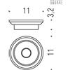Colombo Design B9951 in vetro per porta sapone Square : Disponibilità - Da ordinare, Finitura - Vetro Acidato