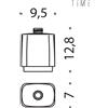Colombo Design W4260 Contenitore Dispenser Time : Disponibilità - Da ordinare, Finitura - Vetro Acidato