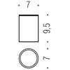 Colombo Design W4952 Contenitore in plastica per W4902/W4941 : Disponibilità - Da ordinare, Finitura - Cromo