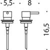 Colombo Design W4953 pompetta per W4980/75/81 : Disponibilità - Da ordinare, Finitura - Antracite