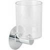 Koh-I-Noor Porta spazzolini, Koh-i-noor, Serie 10, Modello 6118, cromato, a parete : Disponibilità - Da ordinare, Finitura - Trasparente