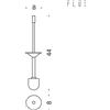 Colombo Design W4958 manico con ciuffo per W4961/62 : Disponibilità - Da ordinare, Finitura - Bianco opaco