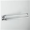 Colombo Design Portasalviette doppio a snodo Colombo Basic Q B37120 : Dimensione - 35 cm, Disponibilità - Da ordinare, Finitura - Cromo