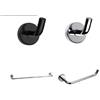 Koh-I-Noor Set di 4 accessori Koh-i-Noor, serie Tito, 74set-kk, in ottone : Disponibilità - Da ordinare, Finitura - Nero