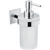Cosmic Dispenser sapone Cosmic serie Duo square con contenitore in vetro : Disponibilità - Da ordinare, Finitura - Cromo
