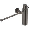 Colombo Design Porta salviette lineare con dispenser sapone Colombo Plus : Dimensione - 34 cm, Disponibilità - Da ordinare, Finitura - Grigio opaco