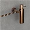 Colombo Design Porta salviette lineare con dispenser sapone Colombo Plus : Dimensione - 34 cm, Disponibilità - Da ordinare, Finitura - Rame