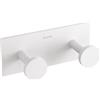 Cosmic Porta abiti appendino doppio Cosmic serie Stick : Disponibilità - Da ordinare, Finitura - Bianco