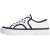Tommy Hilfiger Platform Vulc Sneaker Piping Fw0fw09394, Basso Top Donna, Blue (Ecru/Space Blue), 40 EU