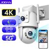 Jooan 4K 8MP HD Wifi PTZ Telecamera Esterna 5G Wifi Dual Lens Telecamere IP di Sicurezza Zoom 5X AI Tracking ONVIF CCTV Telecamera di Sorveglianza