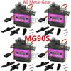 Dogmang MG90S Servo 1/2/4/10/20/50 pezzi All Metal Gear 9g SG90 Versione aggiornata per elicottero Barca Auto Mini servi per progetto Arduino