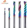 DREANIQUE 1pc AAAAA Fresa a spirale in metallo duro a flauto singolo 3.175,4,5,6mm Fresa in alluminio Incisione Lavorazione del legno Rivestimento acrilico DLC