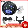 RYSJM AD Nuovo Universale Del Motociclo 12000RMP LCD Tachimetro Contachilometri Contagiri 1-4 Cilindri Moto Gauge Moto Digital Dash