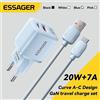 Essager 20W GaN USB tipo C caricabatterie PD Fast Charge Phone QC 3.0 caricabatterie rapidi per iPhone 14 13 12 11 Pro Max Mini iPad ricarica