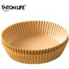 TINTON LIFE 50/100 pezzi friggitrice ad aria rivestimento di carta usa e getta piastra per barbecue antiaderente pad rotondo per padella per friggitrice ad aria da 16 cm micro-onda