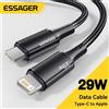ESSAGER Cavo USB C Essager per IPhone 14 13 12 11 pro Max Xs Plus Cavo di ricarica rapida da 29 W Tipo C per cavo data di illuminazione per iPad MacBook