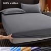 Anqianny Lenzuolo con angoli in cotone con fasce elastiche Coprimaterassi regolabili antiscivolo per letto singolo matrimoniale king size, 140/160/200 cm