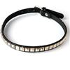 NONE Collana Anime Death Note Misa Amane Collane girocollo in pelle per uomo Donna Hip Hop Punk Collare con rivetti Regali gioielli Cosplay
