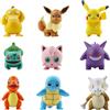 TAKARA TOMY Action Figure Anime Pokémon: Modelli di Pikachu, Charmander, Psyduck, Squirtle, Jigglypuff, Bulbasaur - Bambole Kawaii da Collezione, Regalo Perfetto