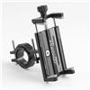 JOHORSE Supporto per telefono da bicicletta supporto per telefono MTB affidabile supporto per bicicletta supporto per telefono da bici regolabile in alluminio supporto antiscivolo