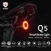ANTUSI Luce di rilevamento del freno automatico intelligente per bicicletta IPx6 LED impermeabile ricarica fanale posteriore per bicicletta accessori per luci posteriori per bici Q5