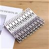 NONE 20 mollette per bucato in acciaio inossidabile, fermagli per documenti, mollette per bucato resistenti, set di clip in metallo, mollette in metallo per vestiti e calzini