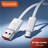 toocki Cavo USB Toocki 6A tipo C 66W ricarica rapida per cavo Huawei P40 P30 tipo C per iPhone 15 Pro Max Xiaomi Samsung S24 cavo dati