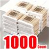 NONE Tamponi di cotone da 1000 pezzi - Tamponi di bambù per orecchie - Bastoncini di cotone spessi doppi rotondi adatti per il trucco e la pulizia