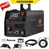 HZXVOGEN Saldatrice Semiautomatica HZXVOGEN 3 IN 1 MIG/TIG/MMA HVM200 Inverter Synergy Tool, Saldatrice MIG Senza Gas per Saldatura Ferro Senza Gas 220V
