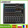 LOMEHO Console di missaggio a 6 canali Bluetooth 256 Effetti digitali Mixer audio Tavolo audio 48V USB Riproduzione PC Registra Controller DJ PA6