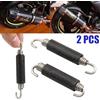 NONE 2 pezzi in acciaio inossidabile universale per moto silenziatore molle di scarico ganci anteriore centrale collegamento tubo di scarico collegare molla Yoshimura