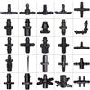 LANRIYUZ 10-1000PCS Giardino Acqua Connettore di Irrigazione A Goccia per 1/4 ''Tubi Tubo Accessori Comune Spinato Tees Cross Eng Spina Adattatori