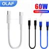 olaf Cavo corto da 30 cm tipo C a USB C ricarica rapida per Iphone15 Xiaomi Samsung Huawei Power BanK cavo dati da USB a tipo C/USB C da 25 cm